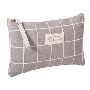 <span class=keywords><strong>Sac</strong></span> cosmétique en toile écologique élégant pour femmes, portable et multifonctionnel pour le rangement des articles de toilette avec fermeture à glissière - Product Image 5