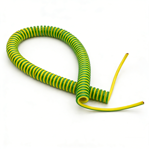Câble hélicoïdal jaune-vert PUR/PU/TPU 0,5/0,75/1 <span class=keywords><strong>MM</strong></span>² – Fil de terre bicolore 1 conducteur en bobine - Product Image 1