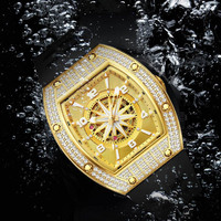 Montre mécanique unique et originale, nouvelles détails distinctifs, matériaux de haute qualité, miroir anti-rayures, montre mécanique élégante et tendance