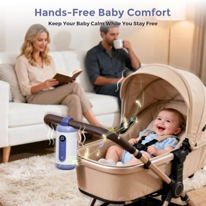 Baby Soothing Sleep Aid White Noise <b>Machine</b> Portable For Stroller Crib With Music And Sound Therapy Blue And White - Product Image 3
