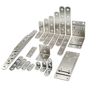 Supports d'angle en acier inoxydable 304 en forme de L, connecteurs de meubles durables, quincaillerie de placard - Product Image 5