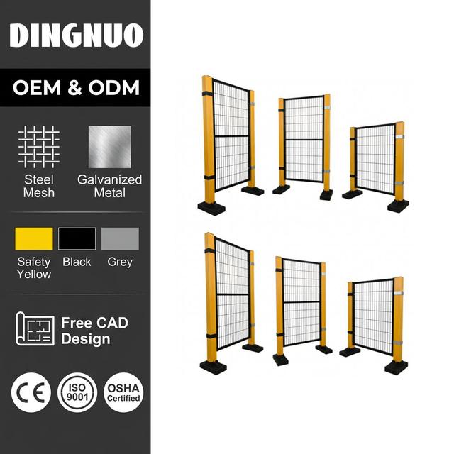 Cost-effective Robot Safety Fencing Solution Modular Design for Industrial Security Guarding