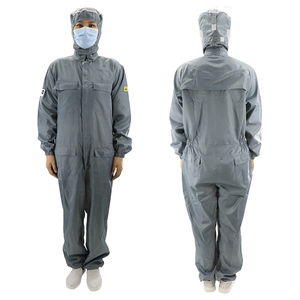 Combinaison de salle blanche rose uniforme pour ouvrier d'usine combinaison esd vêtements de travail - Product Image 1