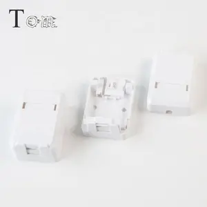 TOM-SB-07-1P Loại UTP Với Hộp Bề Mặt Màn Trập 1 Cổng CAT5E Cat6 RJ45 UTP Bề Mặt Gắn Kết Hộp 1 Cổng Kết Nối Hộp