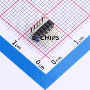 5AIW3-7440-106-W0 Pin Header Bent Lead Through Hole,P=1.27mm Connector 1x6P 1.27mm Pin Header Right Angle Insert - Product Image 1