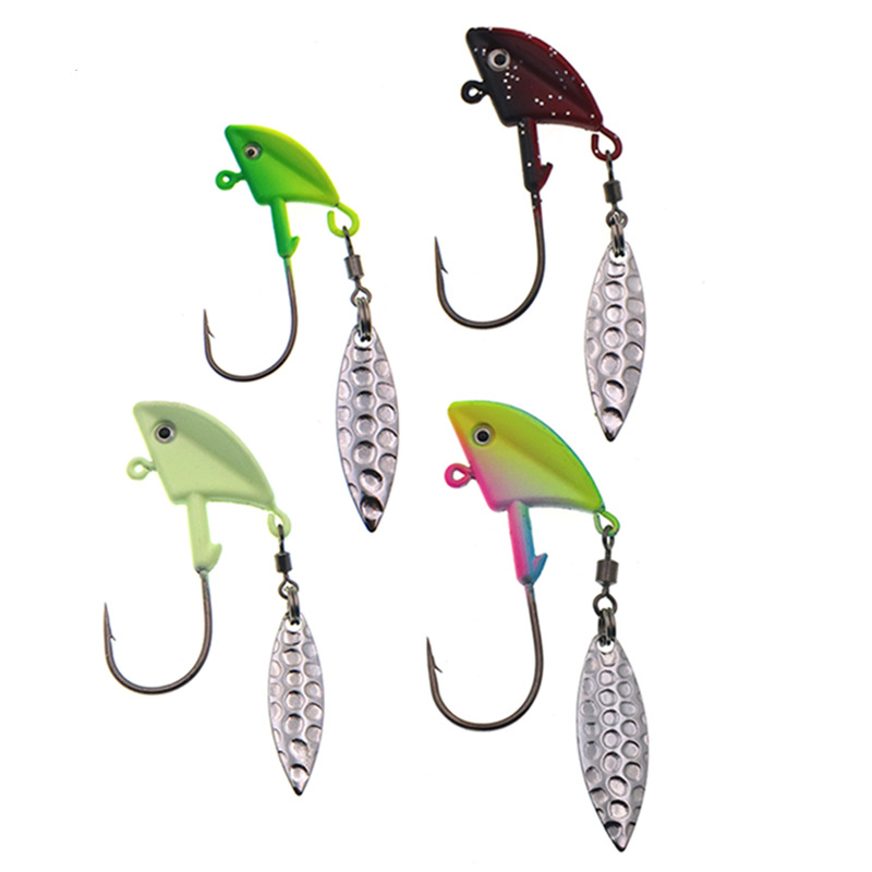 Spinnerbait JIG Head Fishing Lure Artificial Spinner Lures For Pike Trout Bass Catfish Spinning Spinerbait Fish Goods Tackle