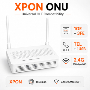HS8145C5 Wireless Fiber Optical Network <b>Unit</b> Used Hua Wei Hisilicon Chipset 1GE+3FE+TEL+1USB Single 2.4G WiFi 300Mbps XPON ONU - Product Image 6