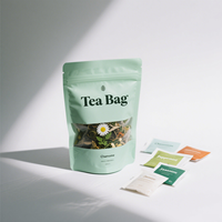 Sacs en plastique d'emballage de thé Thai Slim Milk Chrysanthemum Kambucha Pochette debout zip-lock refermable en chinois avec impression personnalisée