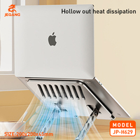 Support pour tablette en alliage d'aluminium Jeqang JP-H629, personnalisable, rotation à 360°, forte capacité de charge, travail de bureau efficace