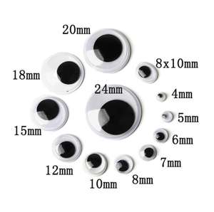 <span class=keywords><strong>4mm</strong></span> 미니 흰색 검정색 공예용 움직이는 눈알 대량 플라스틱 안전 무독성 3세 이상 사용 가능 인형 눈 어린이 학교 교실용 - Product Image 3