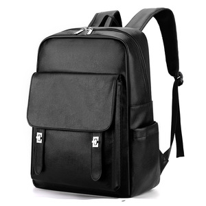 Hot Sale Unisex Large Capacity PU Daily <b>Backpack</b> Luxury Business Laptop <b>Backpack</b> Design for School Office Travel - Product Image 1