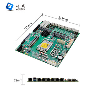 Carte mère Yentek RS670V Mini ITX Z590 LGA1700 DDR4 double canal 6 ports LAN pour contrôle industriel - Product Image 1