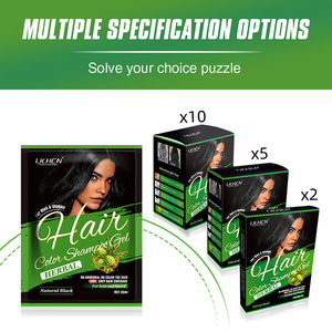 Địa Y 25ml Amoniac thấp không có màu sắc để da đầu 100% màu xám bảo hiểm màu tóc dầu gội gói - Product Image 6