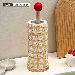 Wooden Scrunchie Storage Rack Round Standing Type For Hair <b>Accessories</b> Desktop Organization - Product Image 2