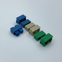 Conector Simplex a Duplex SC Azul Verde Gris, Clip Duplex para Conector SC/APC Monomodo, con 1000 Unidades por Paquete