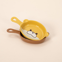 Grande cuillère à soupe en céramique de style coréen avec motif d'ours mignon pour le hotpot, usage quotidien à la maison et en cuisine