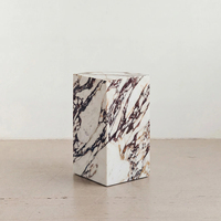 Table basse moderne en marbre Calacatta Viola naturel Cammy Stone pour appartement, villa, manoir, hôtel, salon