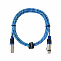 Câble de microphone XLR mâle-femelle OEM RH-X047 avec blindage spiralé, gaine en PVC, conducteur en cuivre sans oxygène