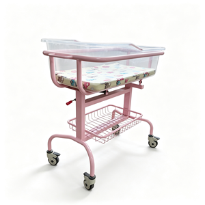 Culla Ospedaliera per <span class=keywords><strong>Neonati</strong></span> con Vasca in Plastica per Alimenti, Altezza Regolabile Pneumaticamente 13 °   Carrozzina Inclinabile Antireflusso per <span class=keywords><strong>Neonati</strong></span> - Product Image 3
