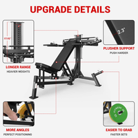 Banc de musculation multifonctionnel réglable pour presse à pectoraux et épaules, idéal pour la salle de sport