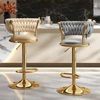 Chaise de comptoir réglable, chaise de salon moderne pivotante, tabouret de bar chromé, chaise de bar