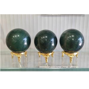 Hot Sale Polished Green Jade Crystal Ball Sphere for Reiki Healing Chakra Balancing and Feng Shui Decoration Available for Sale - Product Image 1