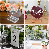 Affichage de table personnalisé en acrylique, panneau de bar en acrylique, numéros de table en acrylique pour mariage, signalisation givrée