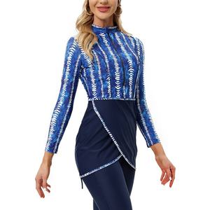 ชุดว่ายน้ำผู้หญิงแบบ 2 ชิ้น ลายดอกไม้ เอวสูง ยกกระชับ ทรงสวย แห้งเร็ว กันน้ำ รุ่นขายดีที่สุดประจำปี 2023 - Product Image 2