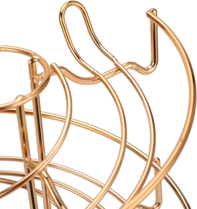 Support de stockage de dosettes de <span class=keywords><strong>café</strong></span> en fil de fer doré rotatif <span class=keywords><strong>à</strong></span> 360 degrés, pour Dolce Gusto <span class=keywords><strong>Nespresso</strong></span> K cup, 360 degrés - Product Image 5