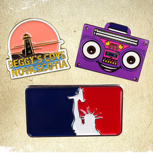 Miễn Phí Tùy Chỉnh Thiết Kế Kẽm Hợp Kim Quần Áo Hat Ve Áo Phim Hoạt Hình Biểu Tượng Kim Loại Huy Hiệu Cứng Mềm Men <span class=keywords><strong>Pin</strong></span> Cho Quà Tặng - Product Image 2