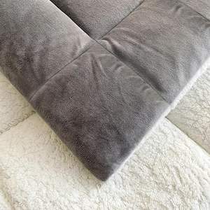 Wholesale Cheap 160x240cm <strong>Double</strong> Sided White Sherpa/<strong>Teddy</strong> <strong>Fleece</strong> Fabric 250gsm Polyester Filling Soft Flannel Blanket - Product Image 5