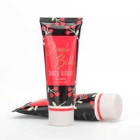Tube rond compressible en plastique vide de 75 ml personnalisable pour gel de massage, gel douche, lait corporel, emballage cosmétique