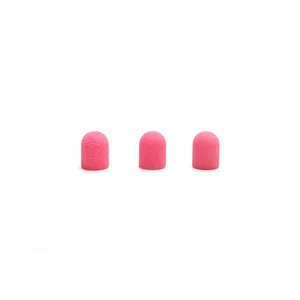 50pcs Pink Sanding Bands Caps With Mandrel Nail <b>Drill</b> <b>Bit</b> Milling Cutters Clean Cuticle Polishing Pedicure Manicure Accessories - Product Image 3