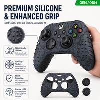 Casing Silikon Pengontrol LA untuk ONE S Wireless Gamepad, Penutup Pelindung Anti Selip dengan Rocker Cap Play