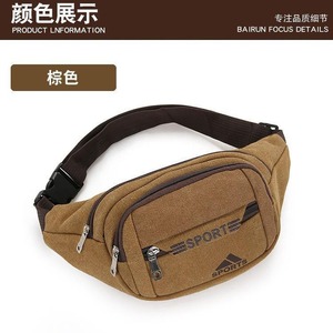 Sport Waist Bag Canvas Water Resistant Multi Pocket For Men Women Leisure Travel - Product Image 2