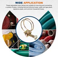 Collier de serrage double fil en acier inoxydable 304 réglable pour tuyaux de carburant, d'air et d'eau, connecteur pour applications automobiles, industrielles et de plomberie