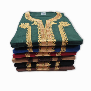 Premium Koshibo <strong>Men</strong> <strong>Thobe</strong> with Hood Moroccan Islamic Robe Traditional Saudi Sudanese Style Elegant Design - Product Image 6