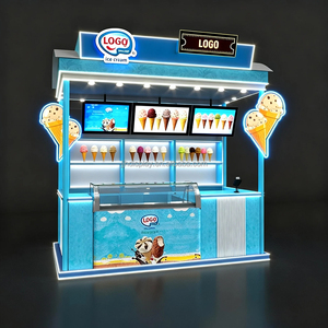 Kiosque moderne personnalisé pour centre commercial, comptoir de bar pour café, présentoir pour centre commercial, kiosque pour magasin de crème glacée, conception de kiosque pour crème glacée, kiosque sur mesure - Product Image 3