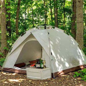 Tente pare-soleil de voyage de <span class=keywords><strong>camping</strong></span> en plein air entièrement automatique imperméable blanc épaissi Style familial à double couche - Product Image 1