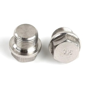 Veilige schouderafdichting DIN 910 316 roestvrijstalen zeskantboutpluggen met kraag - Product Image 1