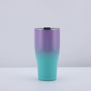 Vaso Térmico Curvo de 30oz/40oz, Acero Inoxidable, Aislamiento al Vacío de Doble Pared, con Tapa y Diseño Degradado - Product Image 2