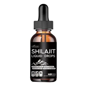 Biocaro OEM Factory Nature Purified Shilajit Drops Fulvic Acid shilajit extract resin pure himalayan Shilajit Liquid