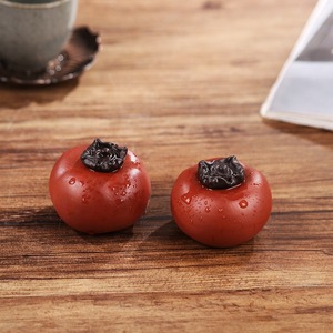 MSH Persimmon Tea Pet Ornaments en sable violet qui signifie que tout va bien - Product Image 5