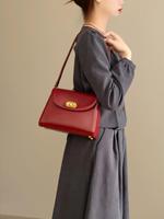 Tas Selempang Wanita Model Kotak Lipat Anti Air Berkualitas Tinggi, Gaya Vintage Elegan, Cocok untuk Musim Panas dan Dingin, Tali Selempang Dapat Disesuaikan