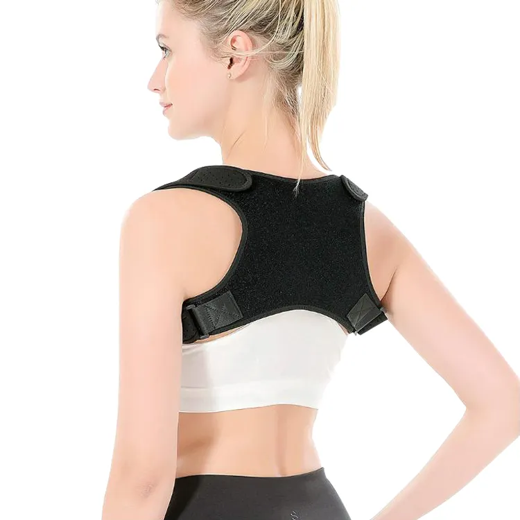 Adjustable Elasticity Breathable Straight Back Posture Corrector Belt Shoulder Back Support Brace Band Customized OEM