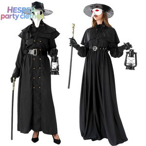 Disfraz de Doctor de la Película HESPERP para Halloween, Traje de Juego de Rol para Adultos, Color Negro con Máscara y Accesorios - Product Image 1