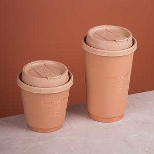 <span class=keywords><strong>Gobelet</strong></span> en papier <span class=keywords><strong>jetable</strong></span> personnalisé <span class=keywords><strong>rose</strong></span> pour café et thé au lait, épaissi, pour emballage commercial à emporter avec couvercle - Product Image 3