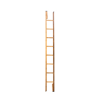 Échelle de sauvetage en bambou TDZ3 Fire Single Bar Ladder pour pompiers, échelle d'évacuation d'urgence