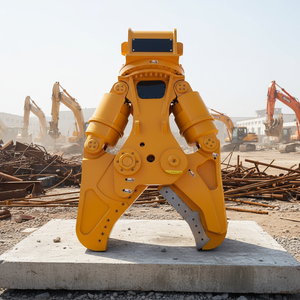 Potentes alicates hidráulicos de doble cilindro para excavadoras, cizallas para eliminación de chatarra, esenciales para la construcción de motores y núcleos de motor. - Product Image 1