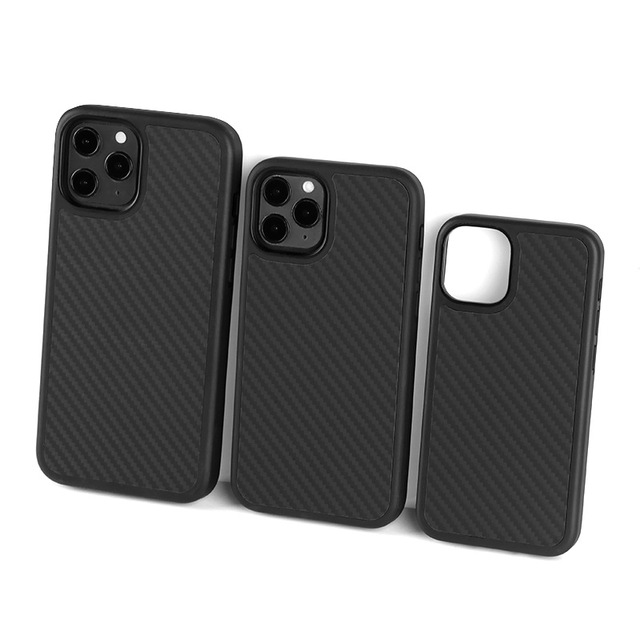 Hot Sale Real Carbon Fiber+TPU Armor Aramid Luxury Phone Case for iPhone 12 11 Pro Max Full Protective Shockproof